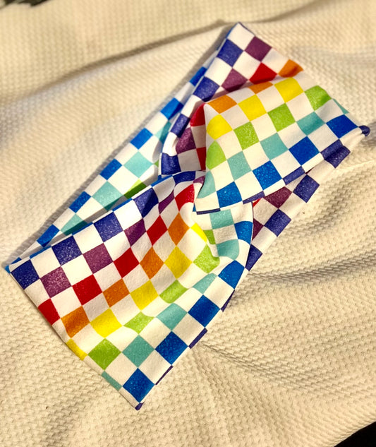 Rainbow Checkered Adult Twist